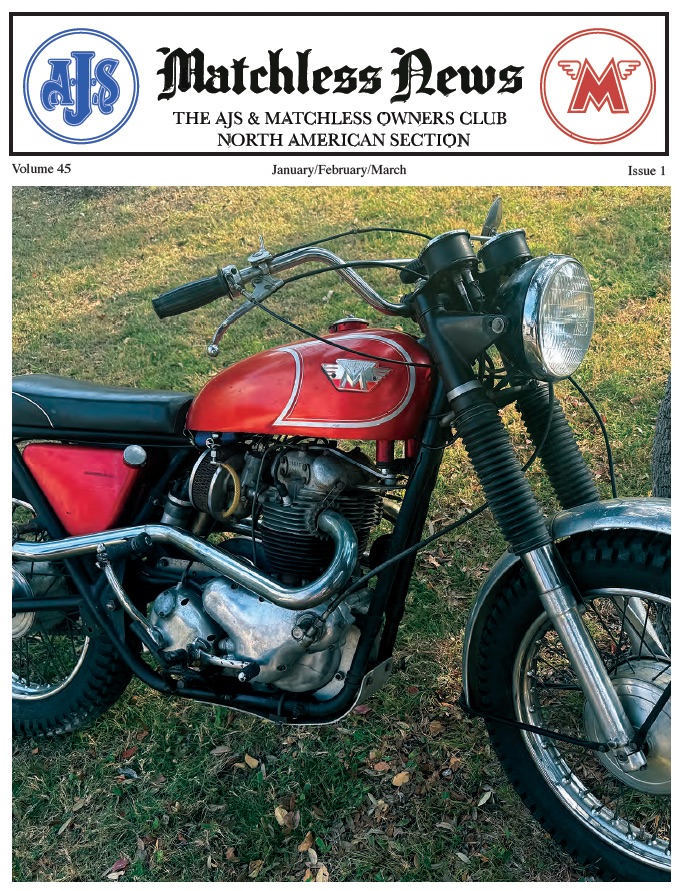 Cover of the latest Matchless News issue
